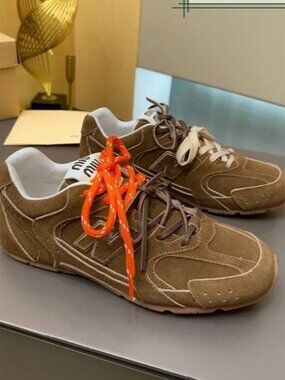 ✅Authentic New Balance X Miu Miu 530 Suede Brown Sneakers